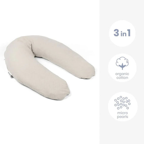Doomoo Comfy Big Maternity Pillow - Muslin Almond